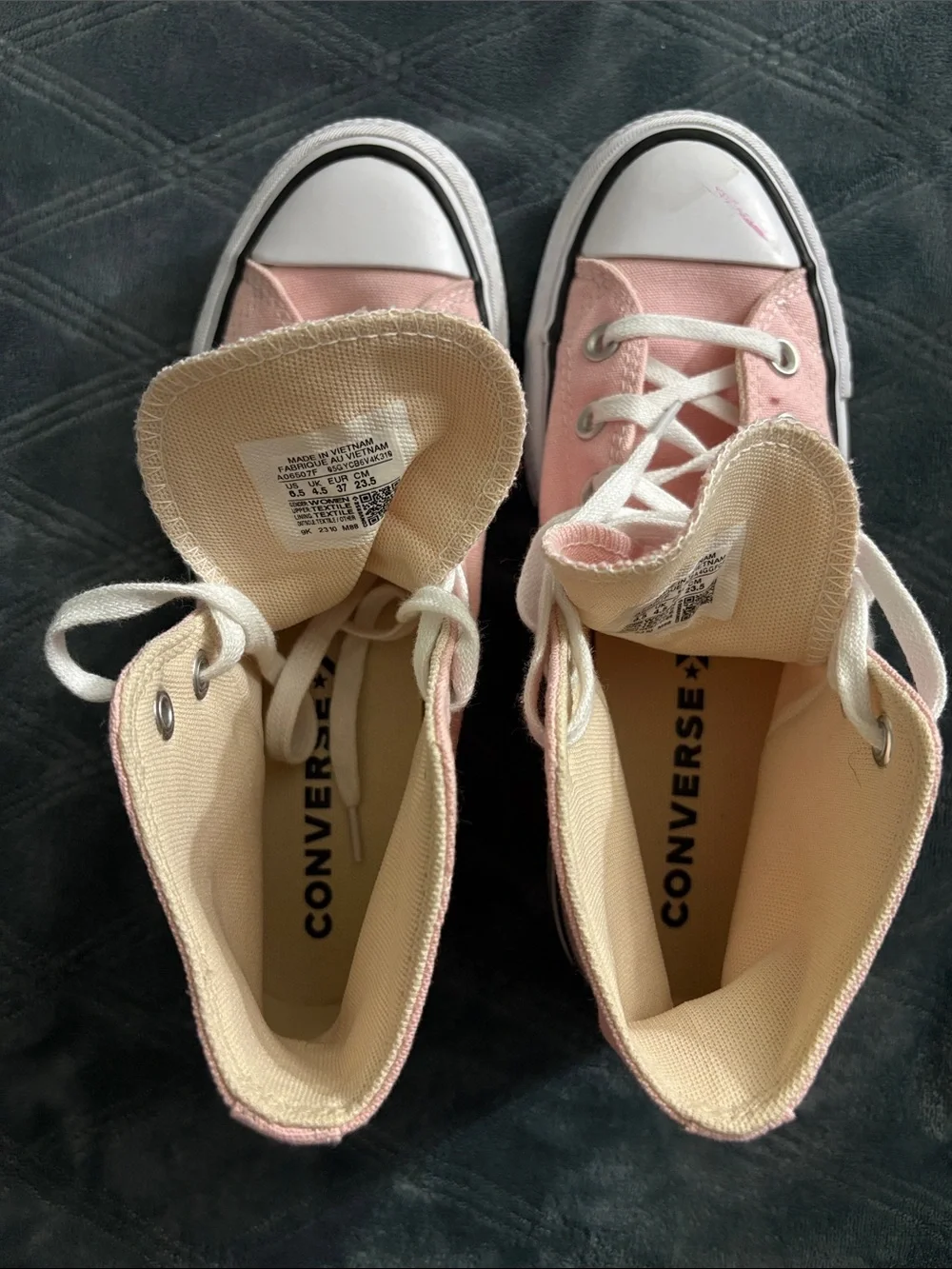 Converse Pink High Top Platform Sneakers